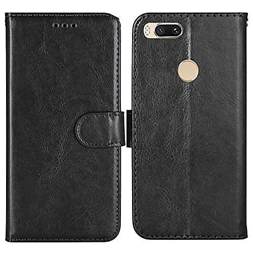 Mi Redmi A1 Old Flip Cover/ Premium Quality/ 360 Protection Safety Cover/ with Inbuilt Mobile Stand and Pocket Cover (Black)